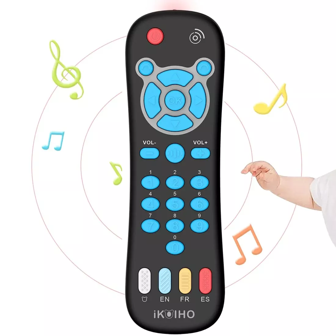 iKOIHO Baby Remote Control Toy for 1 Year Olds - Blue, Compact