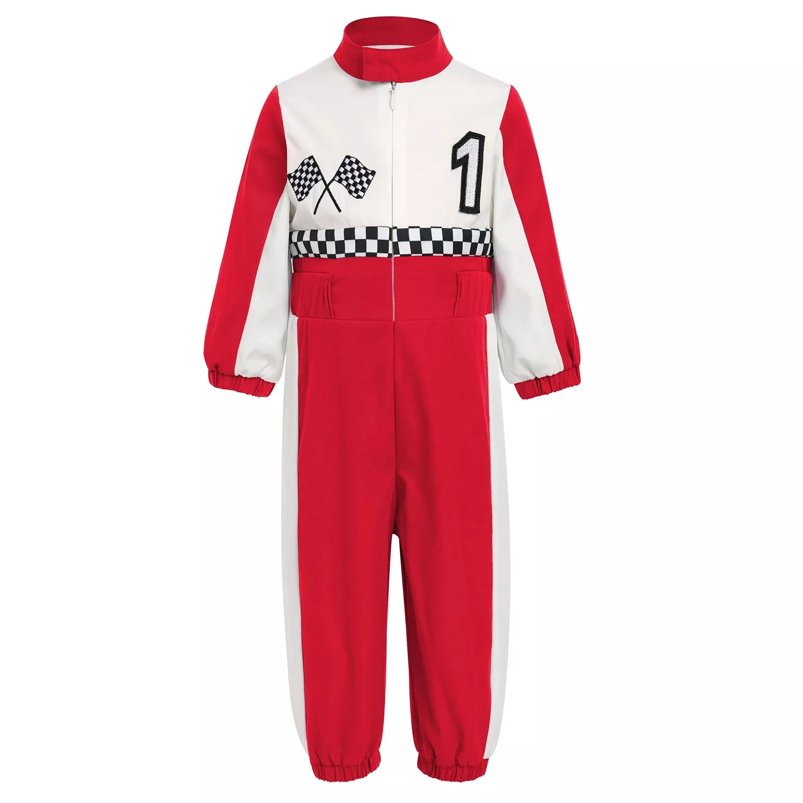 IMEKIS Jumpsuit 1st 2nd Birthday Outfit Red 9-12