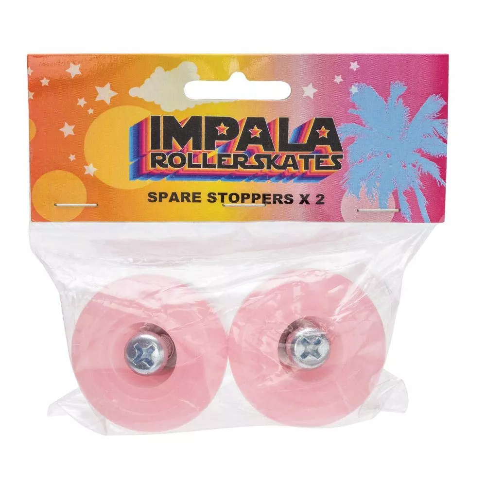 Impala Roller Skate Stoppers - Pink - 2 Pack - OSFA