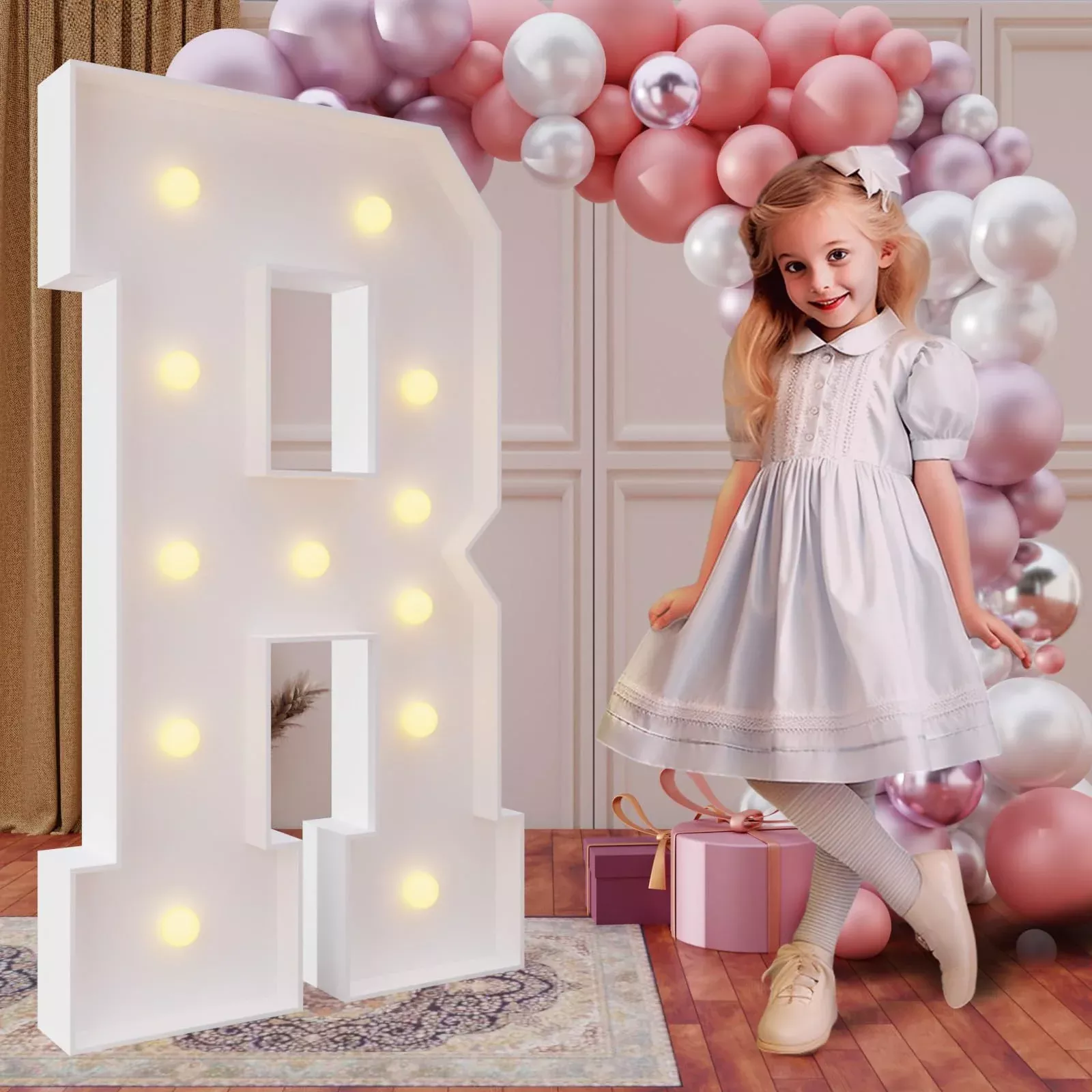 imprsv Marquee Letter R 4ft Foam Board Party Decoration