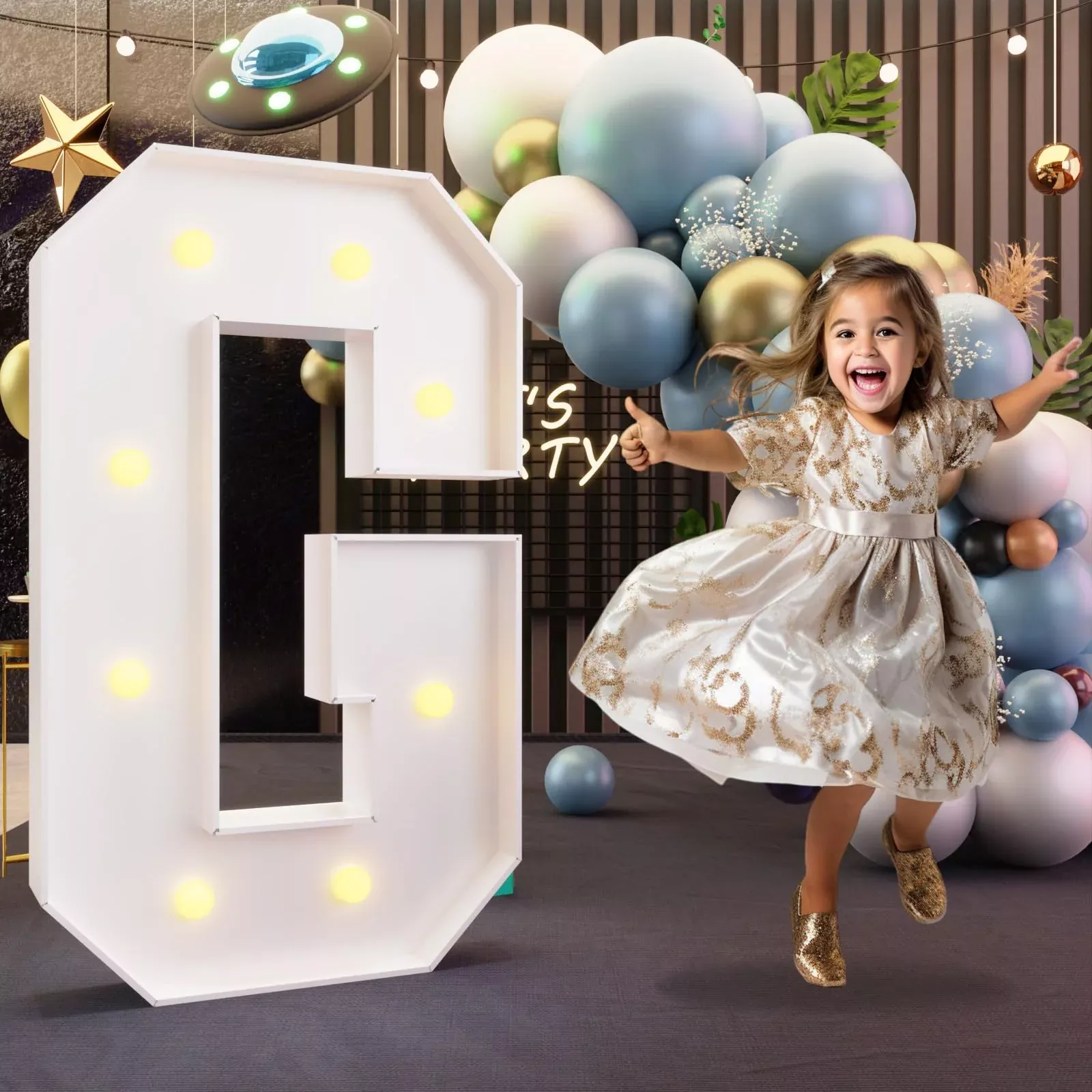 imprsv Marquee Letters for Party Decorations 3ft Letter-G FOAM BOARD