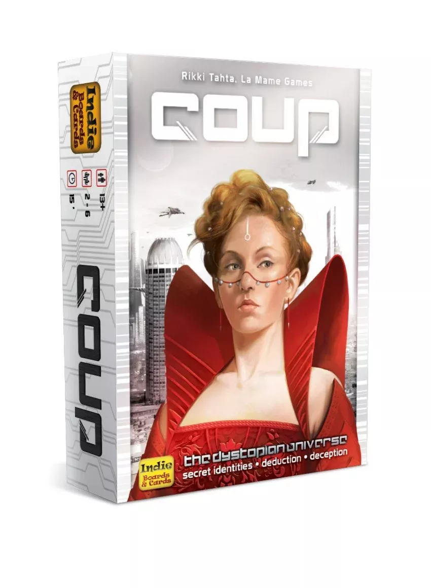 Indie Boards and Cards Coup Game - Fast Bluffing Party Game for 2-6 Pl