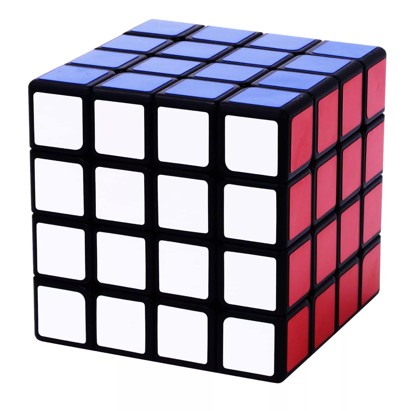 IRRDFO Classic 4x4 Speed Cube Puzzle Toy, Black, Small, ABS