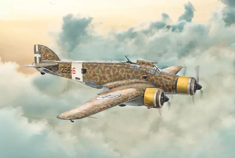 ITALERI 1412 1/72 S.M. 79 Sparviero Bomber Model Plane Kit