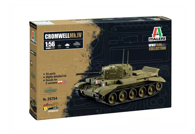Italeri 25754 1/56 Cromwell Mk4 Model Tank Kit