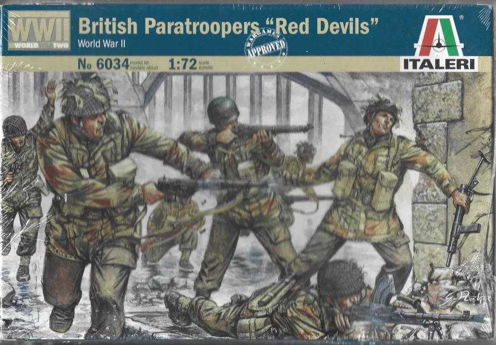 Italeri 6034 1/72 WWII British Paratroopers "Red Devils" Model Kit