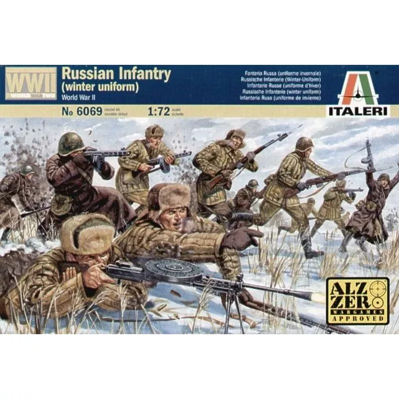 Italeri 6069 1/72 WWII Russian Infantry (winter uniform) Model Kit