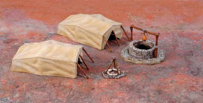 ITALERI 6148 1/72 Desert Well and Tents Model Kit