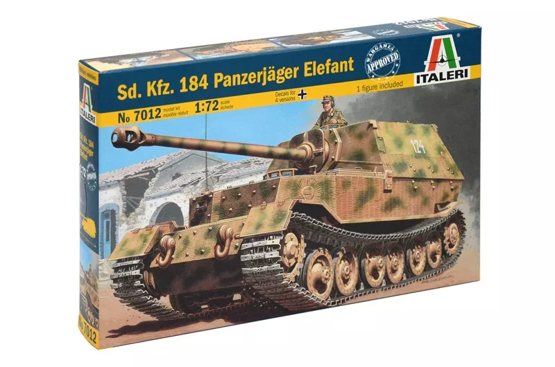 Italeri 7012 1/72 SdKfz184 Panzerjager Elefant Tank Model Kit