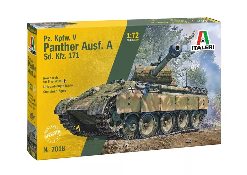Italeri 7018 1/72 Panther A Model Tank Kit