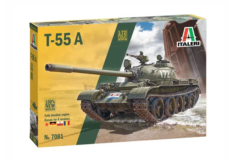 Italeri 7081 1/72 T-55 Main Battle Tank Model Kit