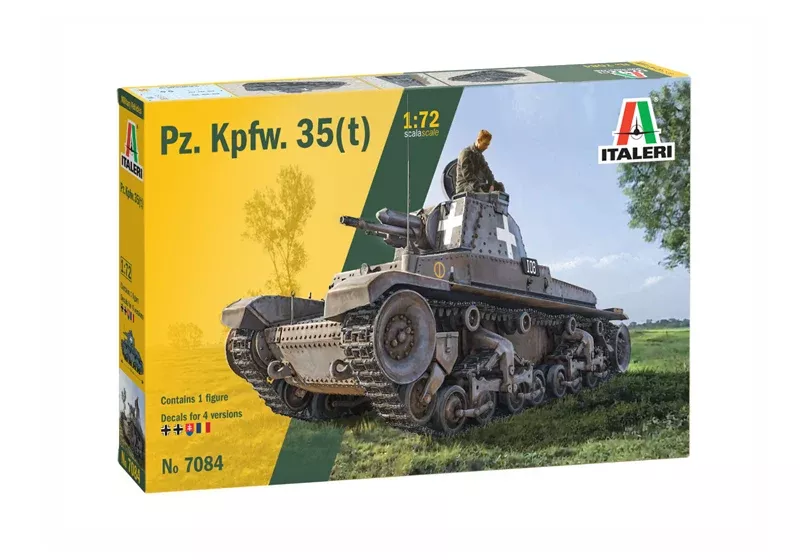 Italeri 7084 1/72 Panzerkampfwagen 35t Model Tank Kit