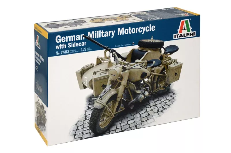 Italeri 7403 1/9 BMW R75 with Sidecar Model Motorcycle Kit