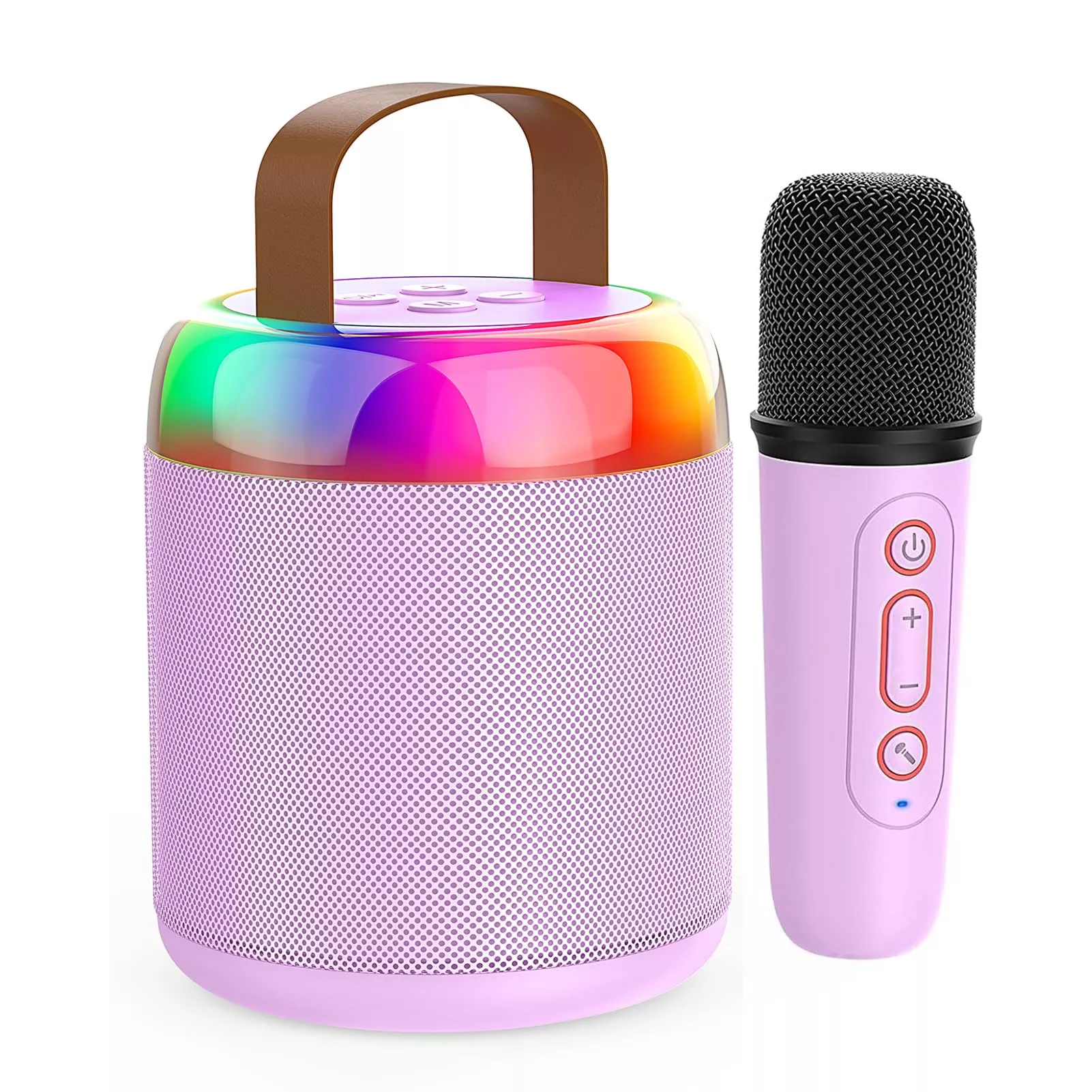 Iyoyo Mini Karaoke Machine For Kids Portable Bluetooth 5.3 Speaker Led