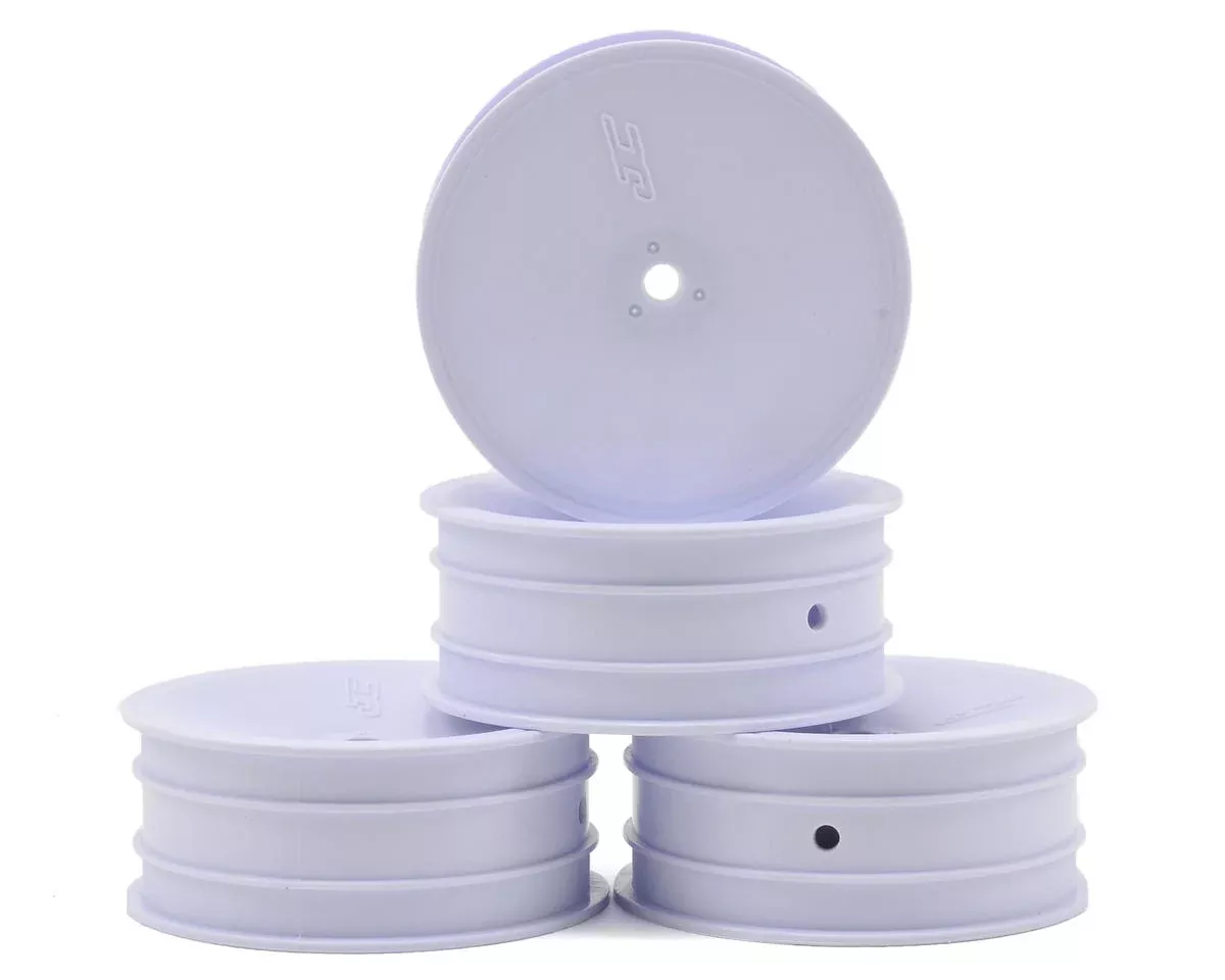 J Concepts 3347W White Mono 2.2" Front Buggy Wheels with 12mm Hex 4 Pack