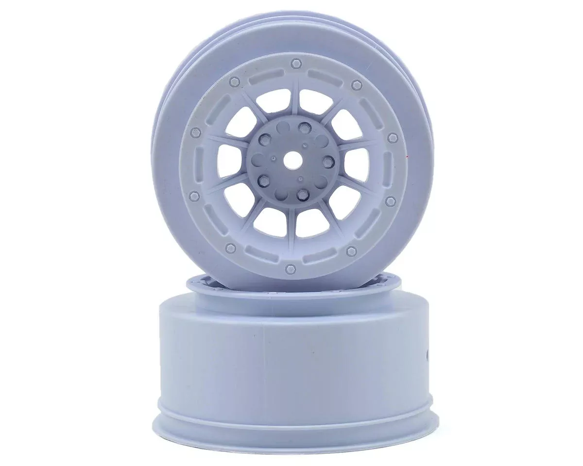 J Concepts 3350W White Hazard 2.2/3.0" 2WD Slash Front Wheels Hex 1 Pair