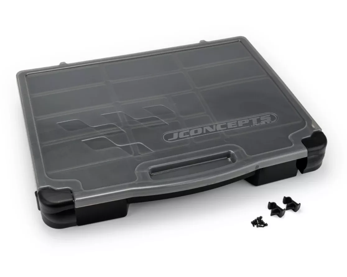 J Concepts 5128-28 Black/Gray Smoke Parts Box