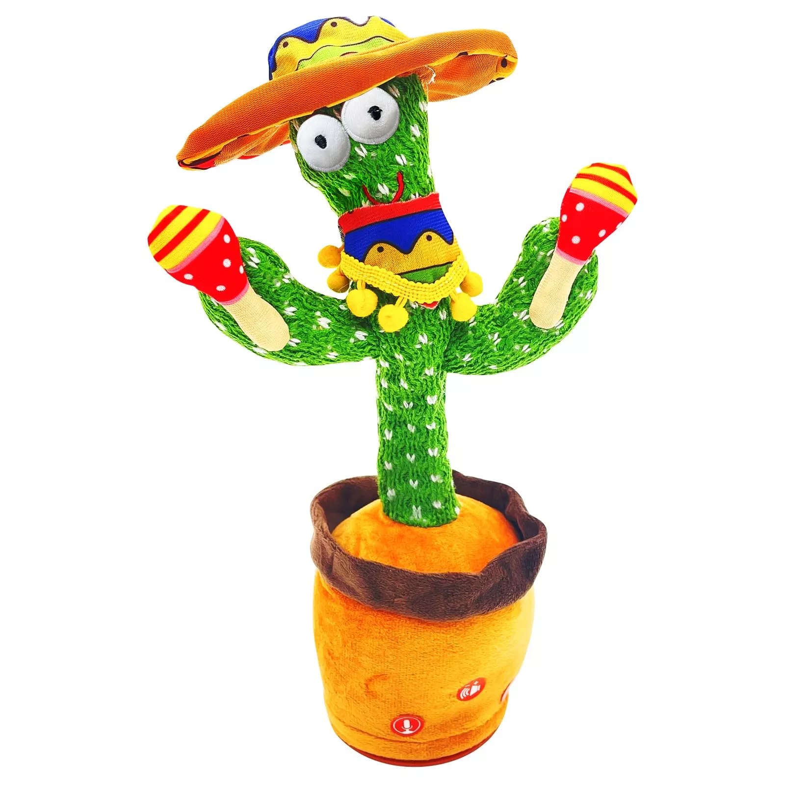 JAKCJFII Dancing Cactus Toy with Volume Control, Green, 12.6