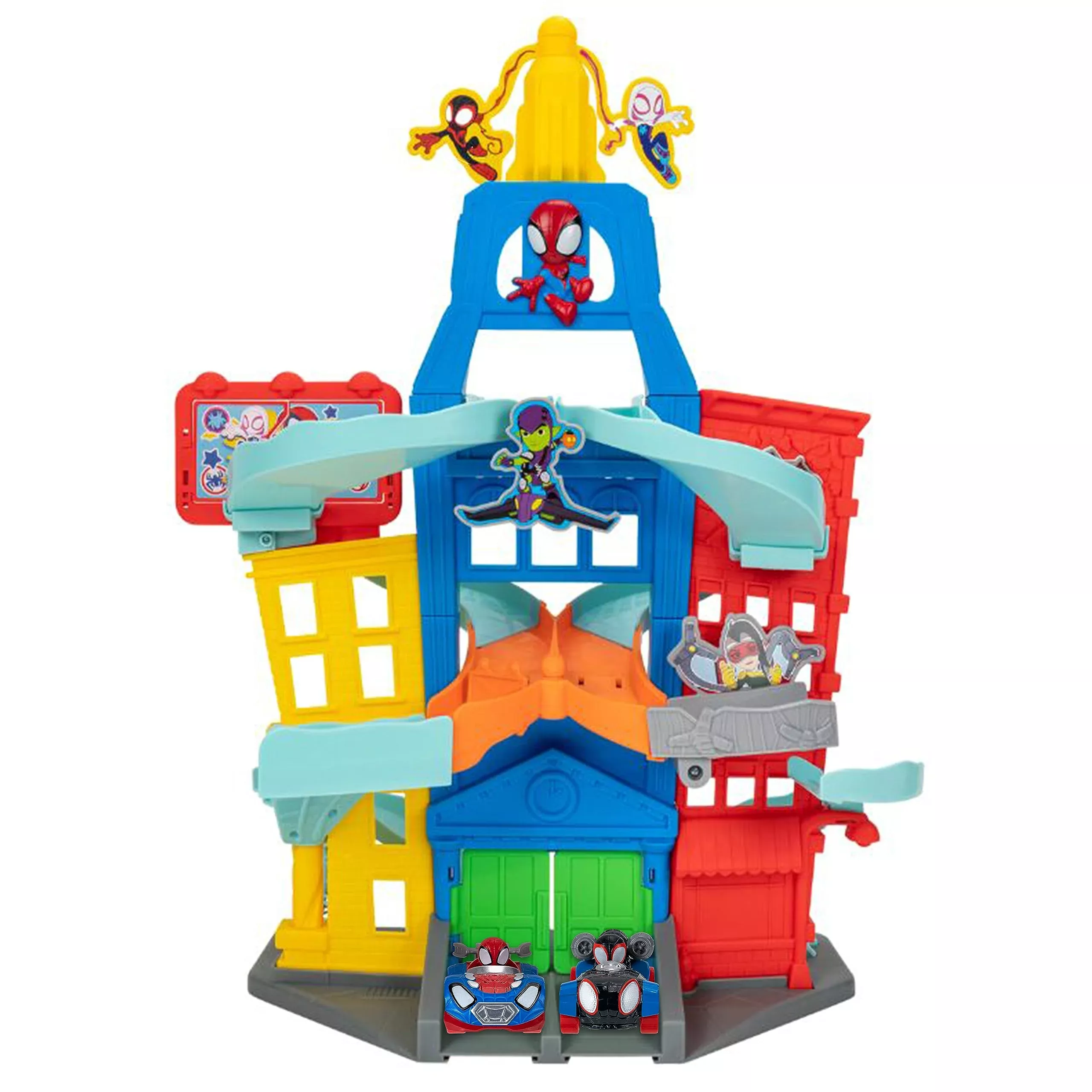 Jazwares MARVEL Spidey City Track Set 24" Multicolor with 2