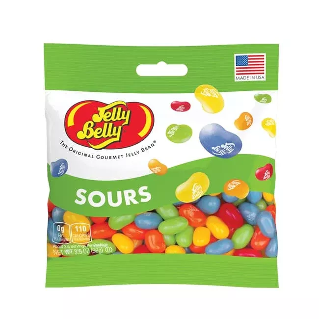 Jelly Belly Sours Jelly Beans 3.5oz Grab & Go Bag