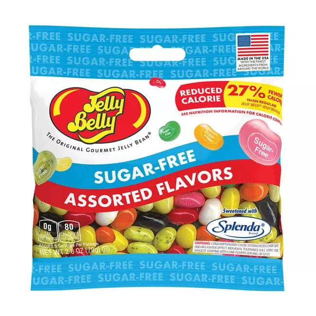 Jelly Belly Sugar Free Assorted Jelly Beans 3.5oz Grab & Go Bag