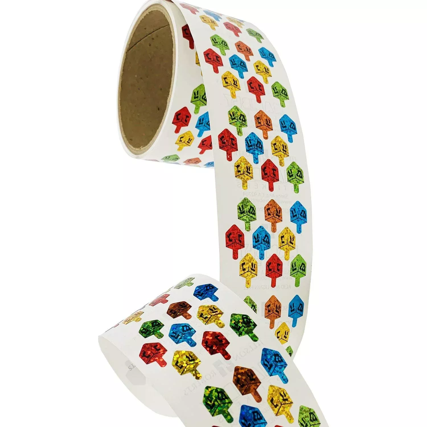 Jillson Roberts Stickers for Scrapbooking, Hanukkah Dreidels, 100