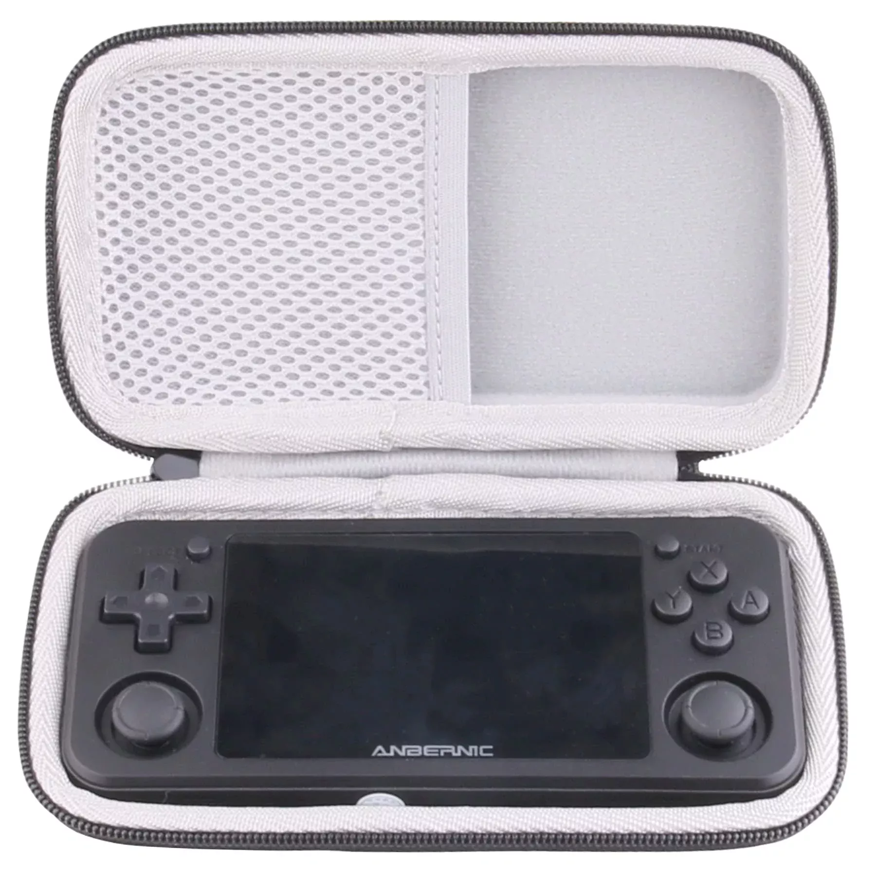 JINMEI Hard EVA Case for RG351P Handheld Game Console, Black, Medium