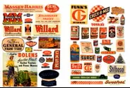 JL Innovative Design 183 HO Scale 1940s & 1950s Farm Implement Feed & Seed Posters