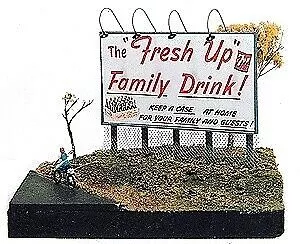 JL Innovative Design 225 N Scale Telephone Pole Billboard Sign Kit