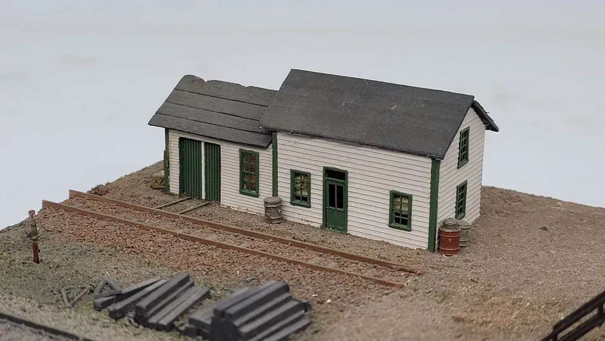 JL Innovative Design 260 N Scale East Junction Section House Laser Cut Craftsman Kit