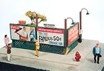 JL Innovative Design 277 HO Scale Sidewalk Lattice Billboards