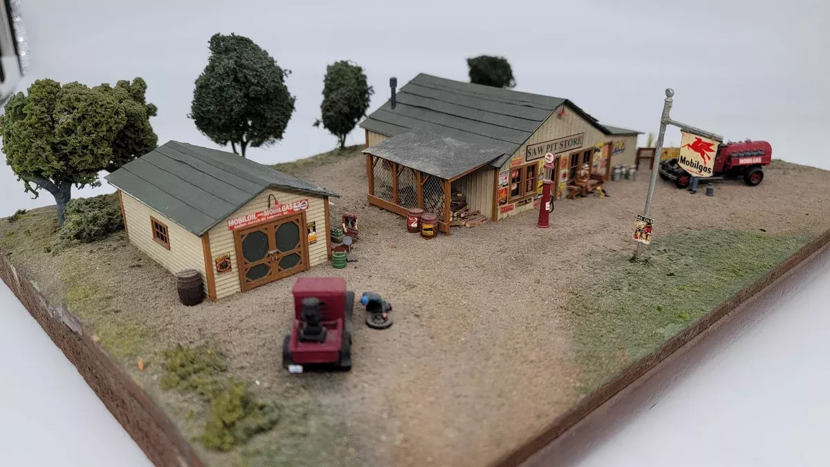 JL Innovative Design 321 HO Scale Saw Pit Store Laser Cut Craftsman Kit