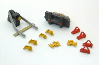 JL Innovative Design 335 HO Scale 12 Piece Rail Car Stops with Derails