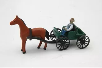 JL Innovative Design 337 HO Scale Buggy and Horse & Driver