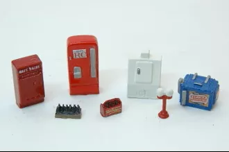 JL Innovative Design 347 HO Scale Vending Machine Detail Set Unpainted