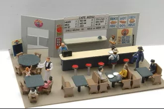 JL Innovative Design 349 HO Scale Cafe-Diner Interior Detail Set
