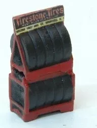 JL Innovative Design 432 HO Scale Custom 2 Tier Auto Tire Rack