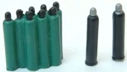 JL Innovative Design 435 HO Scale Custom Acetylene Tanks (10 Pack)