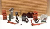 JL Innovative Design 510 HO Scale Gas Station Interior Set Unpainted