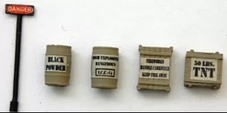 JL Innovative Design 525 HO Scale Custom Mine Explosive Set