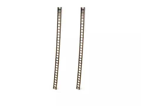 JL Innovative Design 553 HO Scale 6' Wood Ladder-Brown