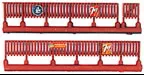 JL Innovative Design 605 N Scale Brown Custom Fencing with Assorted Signs