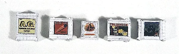 JL Innovative Design 716 HO Scale Custom Crates White and Weathered