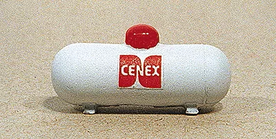 JL Innovative Design 725 HO Scale Small White Propane Tank