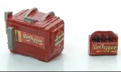 JL Innovative Design 737 HO Scale Dr. Pepper Chest Type Soda Machine with Case