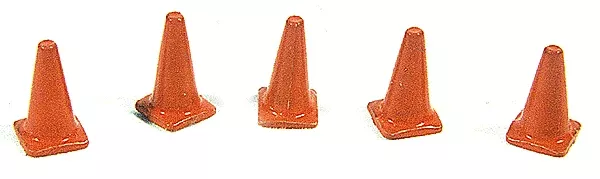 JL Innovative Design 899 HO Scale Orange Highway Cones (10 Pack)