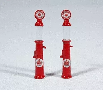 JL Innovative Design 932 HO Scale Red Crown Gas Pumps