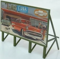 JL Innovative Design 978 HO Scale 1950s Chevrolet Auto Billboard