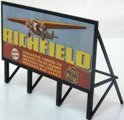 JL Innovative Design 979 HO Scale 1930s Richfield Gas Billboard
