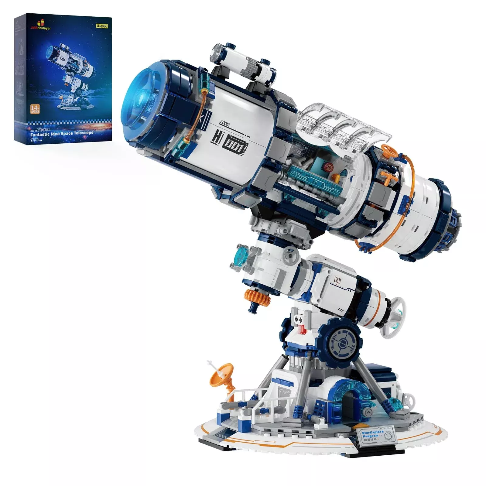 JMBricklayer Space Telescope Building Set 70009, 995PCS Plastic Model